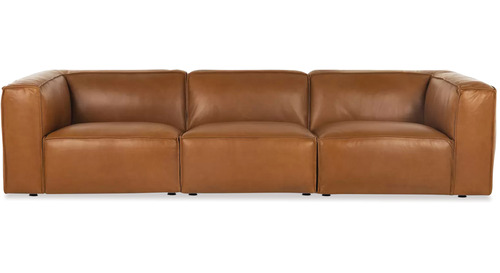 Cassia 3 Seater Leather Sofa